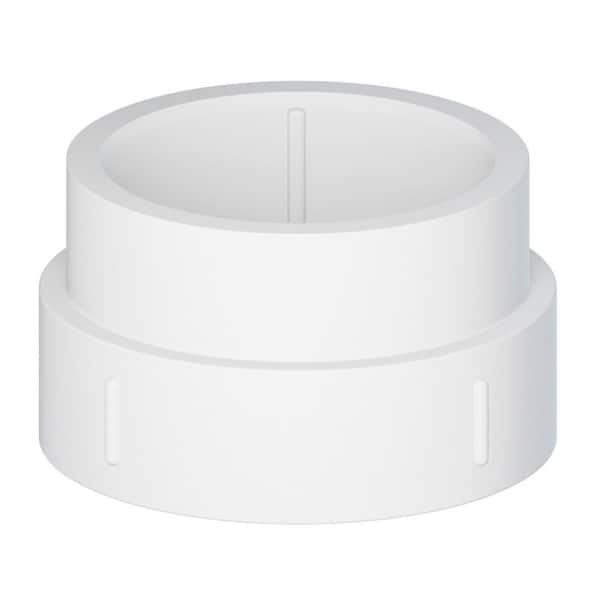 4 in. White Rigid PVC DWV Cleanout Adapter, Hub x Female Pipe Thread for Drain, Waste & Vent Systems (10-Pack)