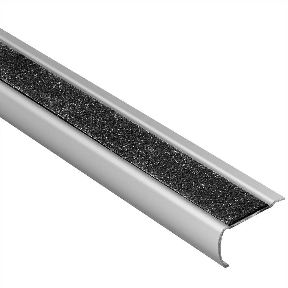 Trep-GK-S Brushed Stainless Steel/Black 1/16 in. x 4 ft. 11 in. Metal Stair Nose Tile Edging Trim price history on PriceWatchPro