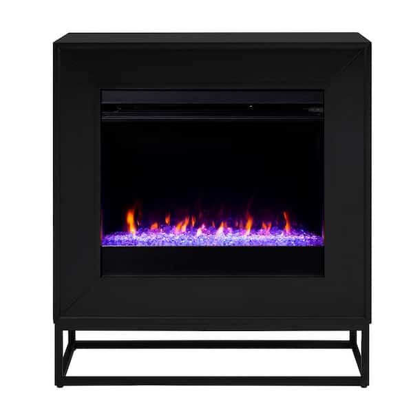 Celesta Color Changing 33 in. Electric Fireplace in Black