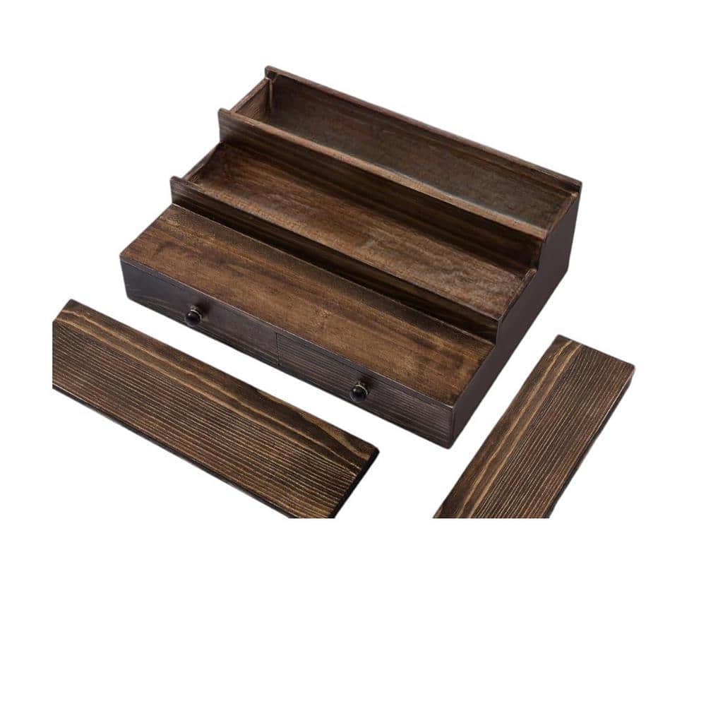 Afoxsos Cologne Organizer with Drawer and Hidden Compartment