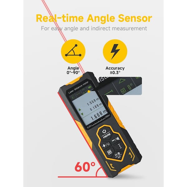 洋書　等距離/ブラッド・ライトハウザー　EQUAL DISTANCE MYWISH 656 ft. Bidirectional Laser Distance Measure with Multi