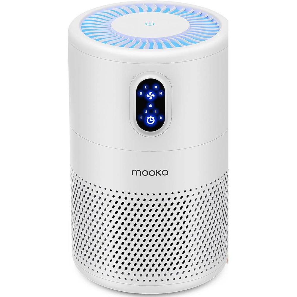 Elexnux 1076 sq. ft. H13 True HEPA Tabletop Air Purifier in White
