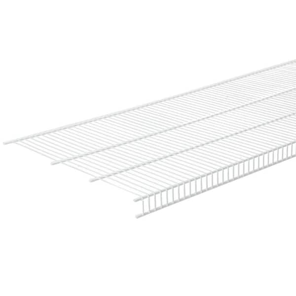 Ventilated Pantry Shelf, 8 Inch Deep White Wire Shelving System