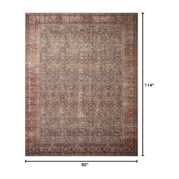 Onyx Multi Oriental 7 ft. x 9 ft. Polyester Indoor Area Rug