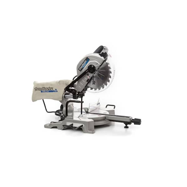 Shopmaster 15 Amp 10 in. Sliding Compound Miter Saw with Shadow Line Cut Guide