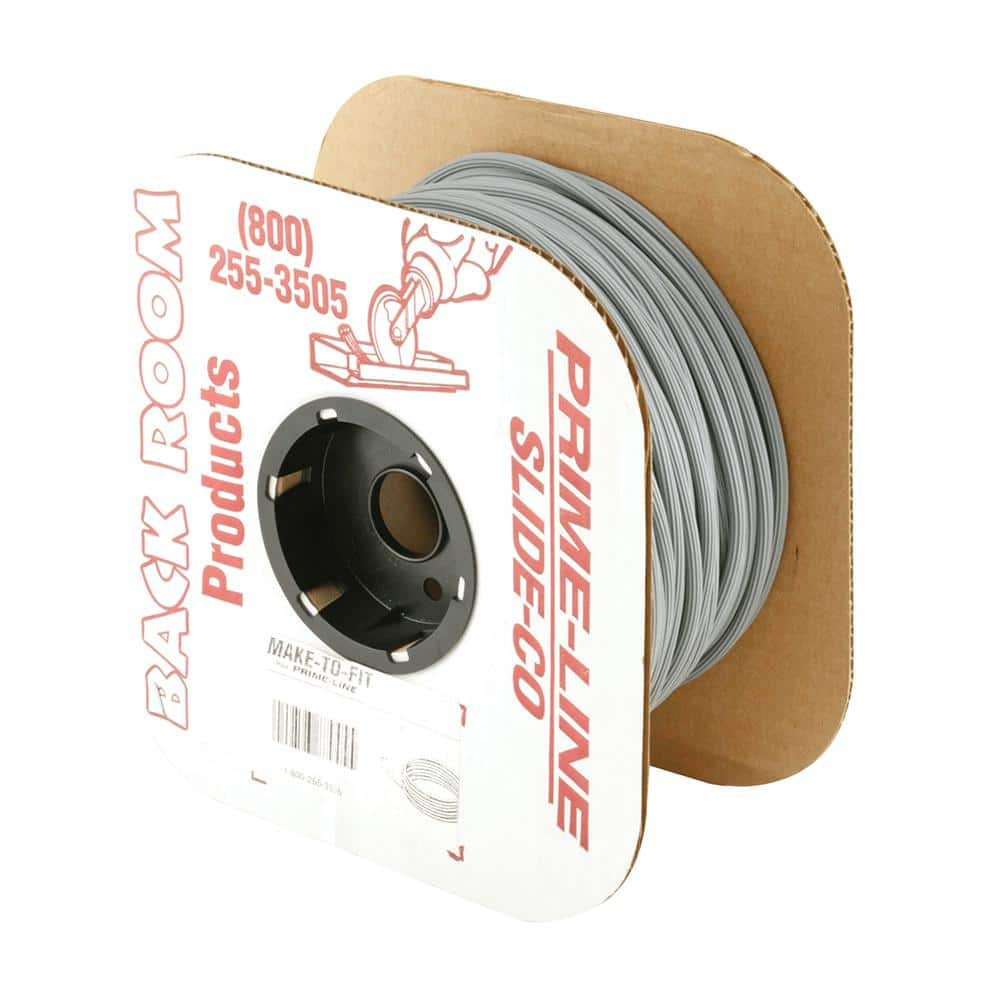 Prime-Line 0.185 in. x 500 ft. Roll Gray Vinyl Screen Spline