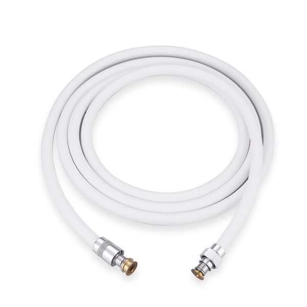 VEVETTA 101 in. Flexible Shower Hose for Handheld Showerheads with Anti-Kink PVC Construction in White
