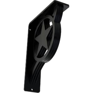 2 in. x 8 in. x 5-1/2 in. Wrought Iron Triple Center Brace Austin Bracket