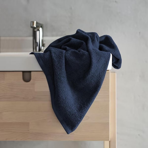 Spa Blue Organic Turkish Cotton Bath Towels, Set of 6