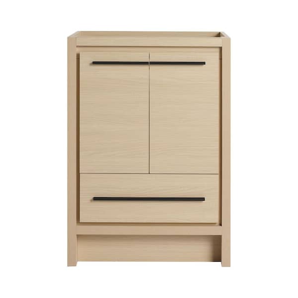 24 in. Bath Vanity Cabinet without Top in Dune Oak Unassembled