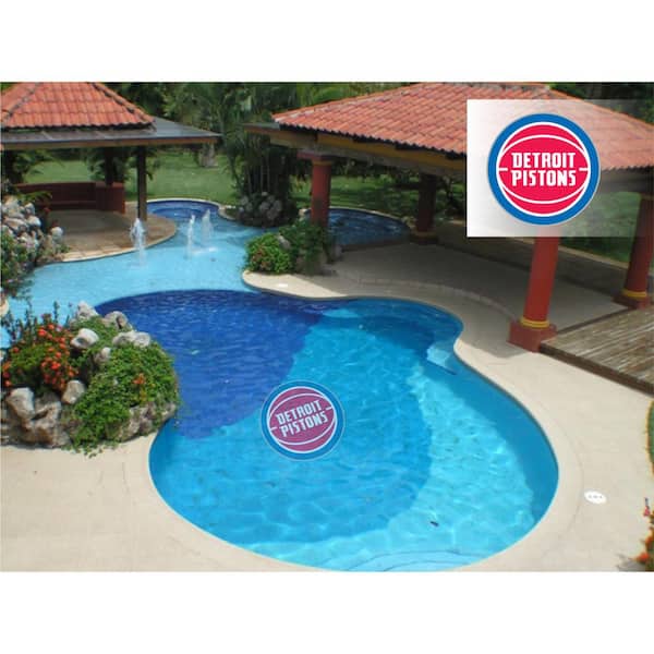 Applied Icon NBA Detroit Pistons 59 in. x 59 in. Large Pool Graphic