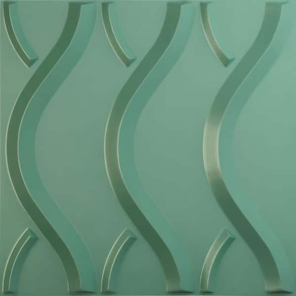 Ekena Millwork 19-5/8-in W x 19-5/8-in H Nexus EnduraWall Decorative 3D Wall Panel Sea Mist