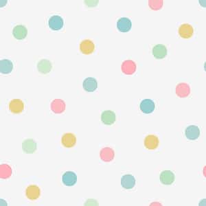 Multi-Colored Jubilee Dots Matte Non-Pasted Wallpaper Sample