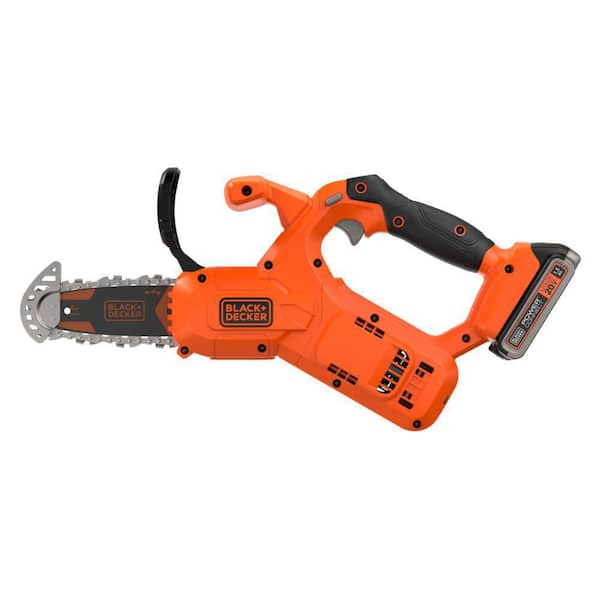 Black+decker BCCS320C1 6 in. 20-Volt Maximum Lithium-Ion Pruning Electric Battery Chainsaw with 1.5Ah Battery and Charger