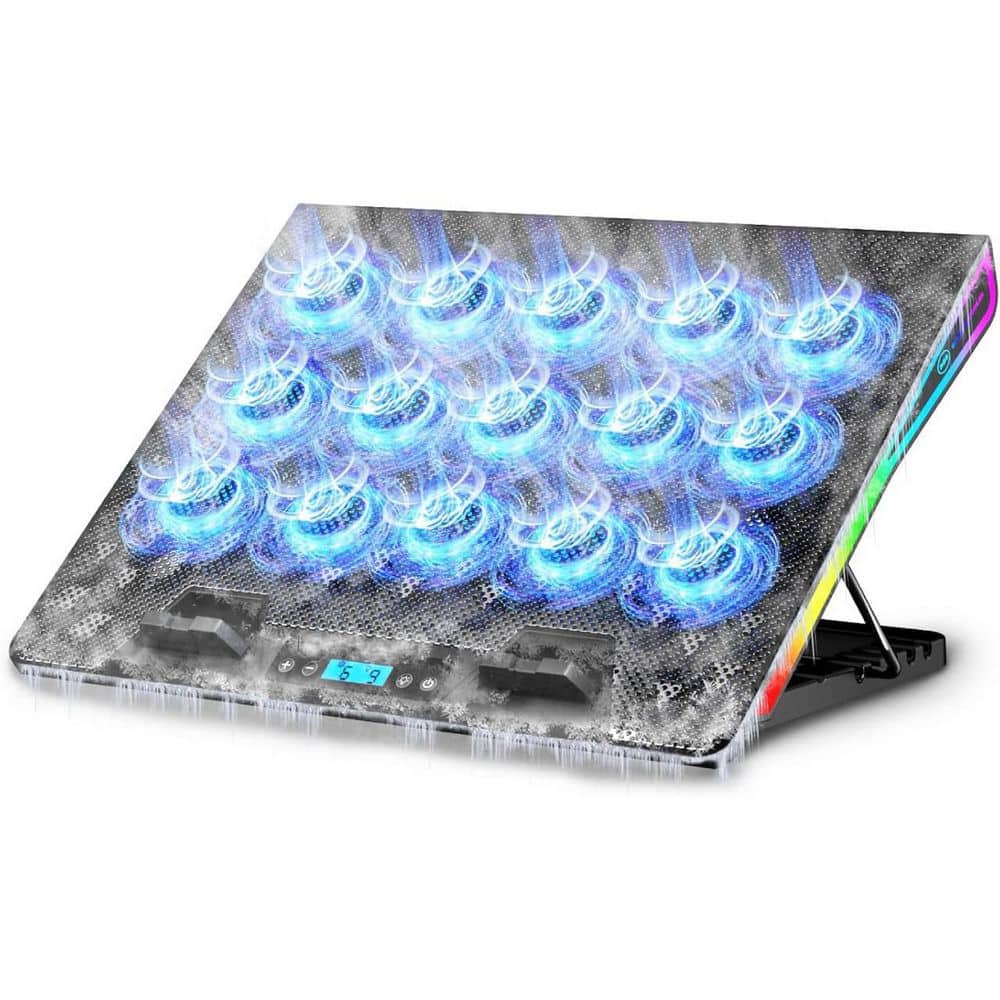 Gaming Laptop Cooling Pad with 15 Cooler Fans, RGB Ultimate Computer Stand Base with Silent Fans for 15-18 in. price history on PriceWatchPro