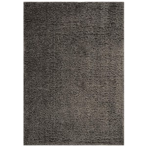Flokati Charcoal 5 ft. x 8 ft. Solid Area Rug