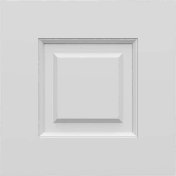 12 in. W x 12 in. H EnduraCore Composite Raised Panel Shutters Sample, Unfinished