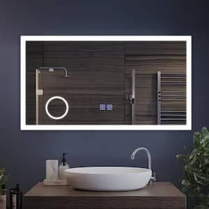 26 in. W x 47 in. H Modern Rectangular Frameless LED Light Bathroom Vanity Mirror