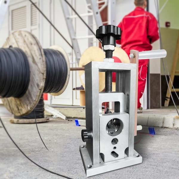 Wire Stripping Machine 0.06 in. to 1.57 in. Drill Powered Manual Copper Stripper with Heat Treated Ultra Long Blade
