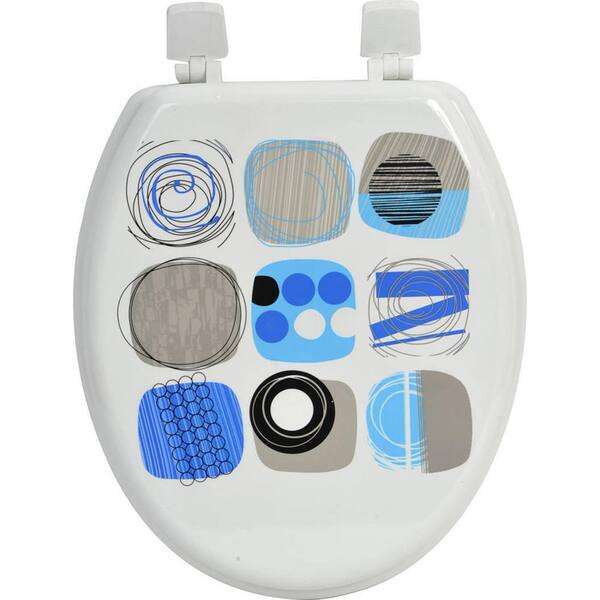 Unbranded Oval Closed Front Toilet Seat in Multicolor