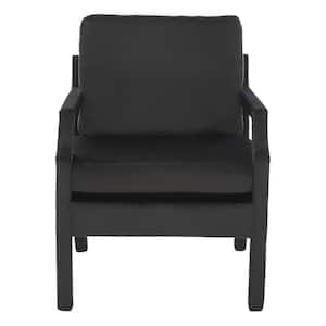 Genoa Black Upholstered Arm Chair