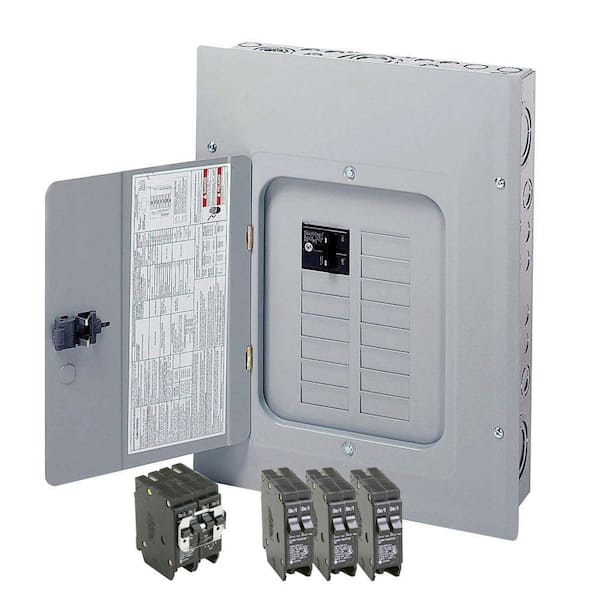 Eaton BR 125 Amp 12-Space 24-Circuit Indoor Main Breaker Loadcenter with Cover Value Pack (Includes 3-BD2020 and 1-BQC230250)