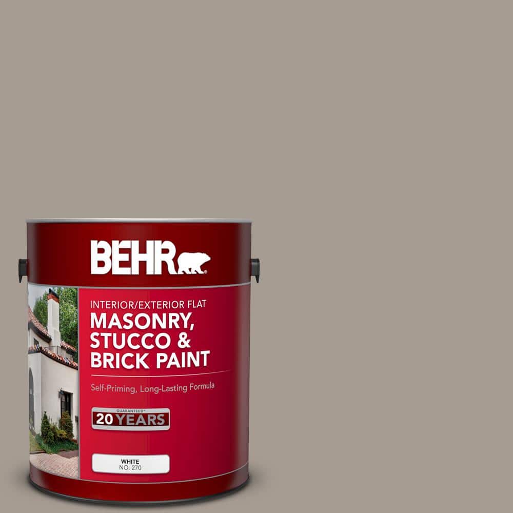 1 gal. #N200-4 Rustic Taupe Flat Interior/Exterior Masonry, Stucco and Bric