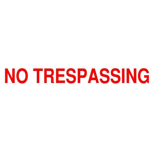 Brady 7 in. x 10 in. No Trespassing Safety Sign