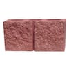 Carmelo 6 in. x 8 in. x 16 in. Red Split Face Concrete Block 369-169 ...