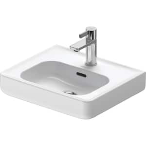 Soleil by Starck  5.38 in. Wall-Mounted Rectangular Bathroom Sink in White