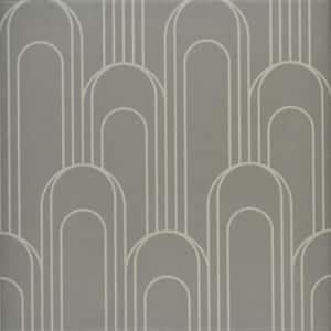 Epoque Oval Taupe/Gray 8 in. x 8 in. Matte Ceramic Floor and Wall Tile (12.7 sq. ft./Case)