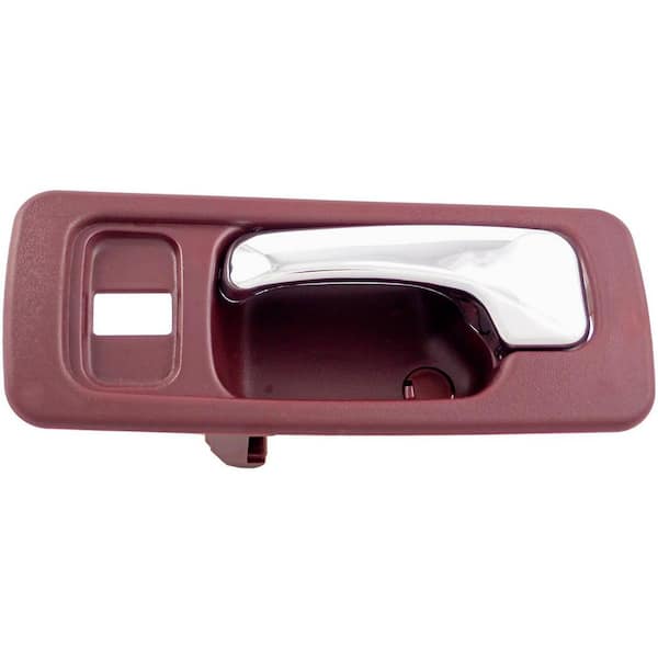 Unbranded Interior Door Handle Front Left With Lock Hole Chrome Red 1990-1993 Honda Accord 2.2L