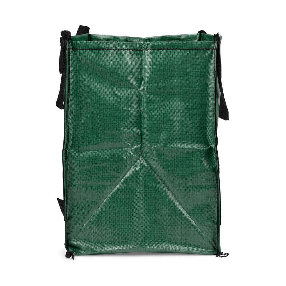 Green Heavy Duty Pop-Up Yard Bag with Reinforced Handles