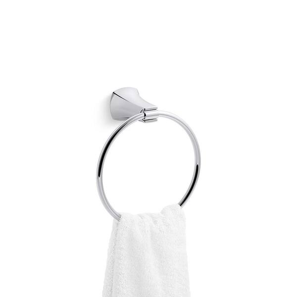 Polished Chrome Wall Mounted Towel Ring Variety Style Available 
