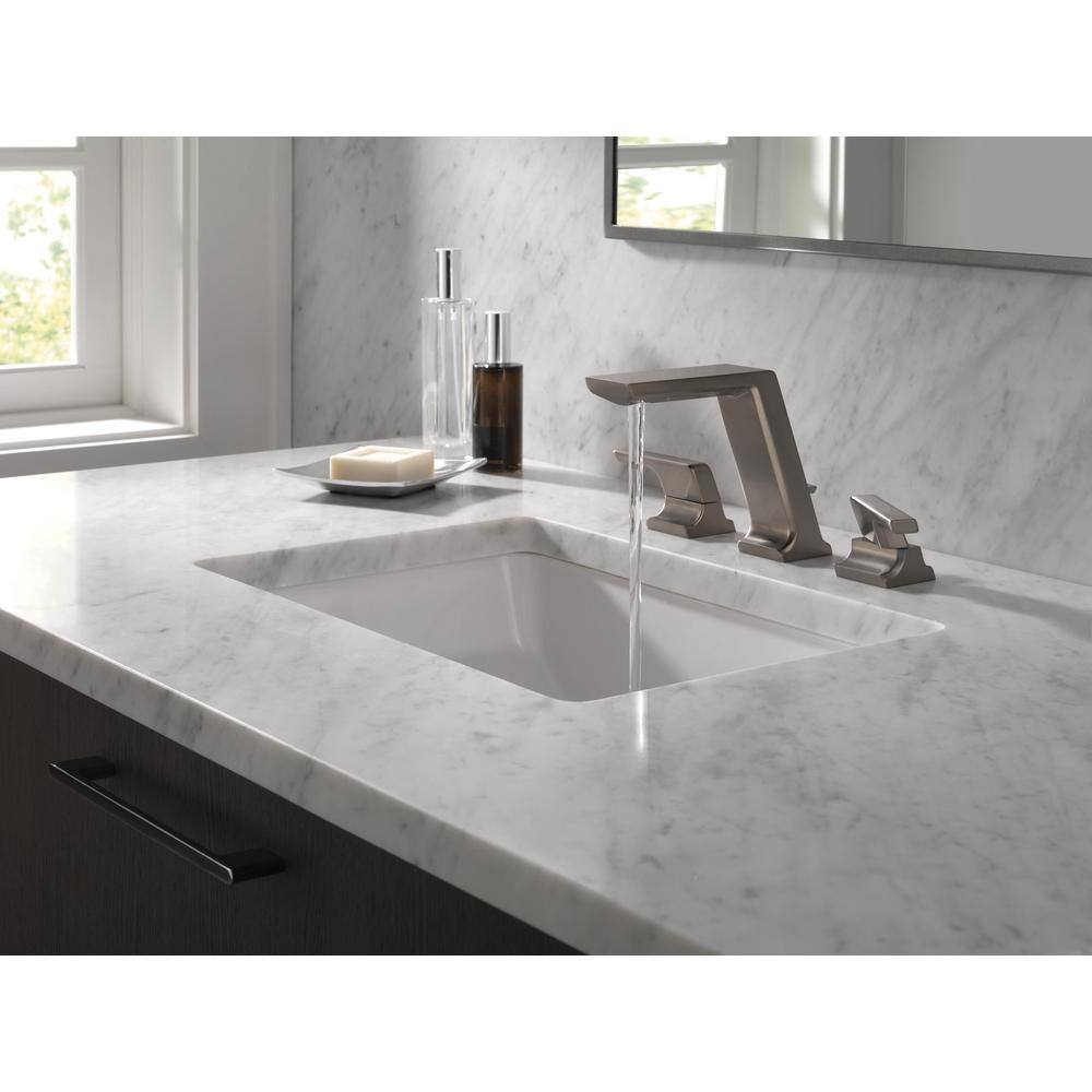Pivotal 16" Stainless Steel Modern Widespread Bathroom Faucet