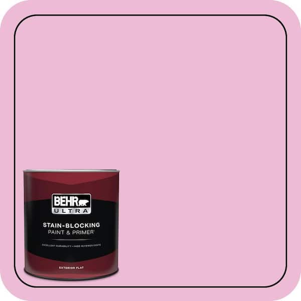 BEHR ULTRA 1 Qt. #690A-3 Sweet Taffy Flat Exterior Paint & Primer