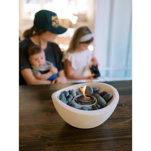 Solo Stove Wave 11 in Indoor/Outdoor Concrete Tabletop Fire