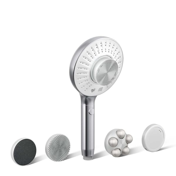 KOHLER Spaviva 2-Spray Wall Mount Handheld Shower Head with All-In-One Cleansing Device 2.5 GPM in Polished Chrome