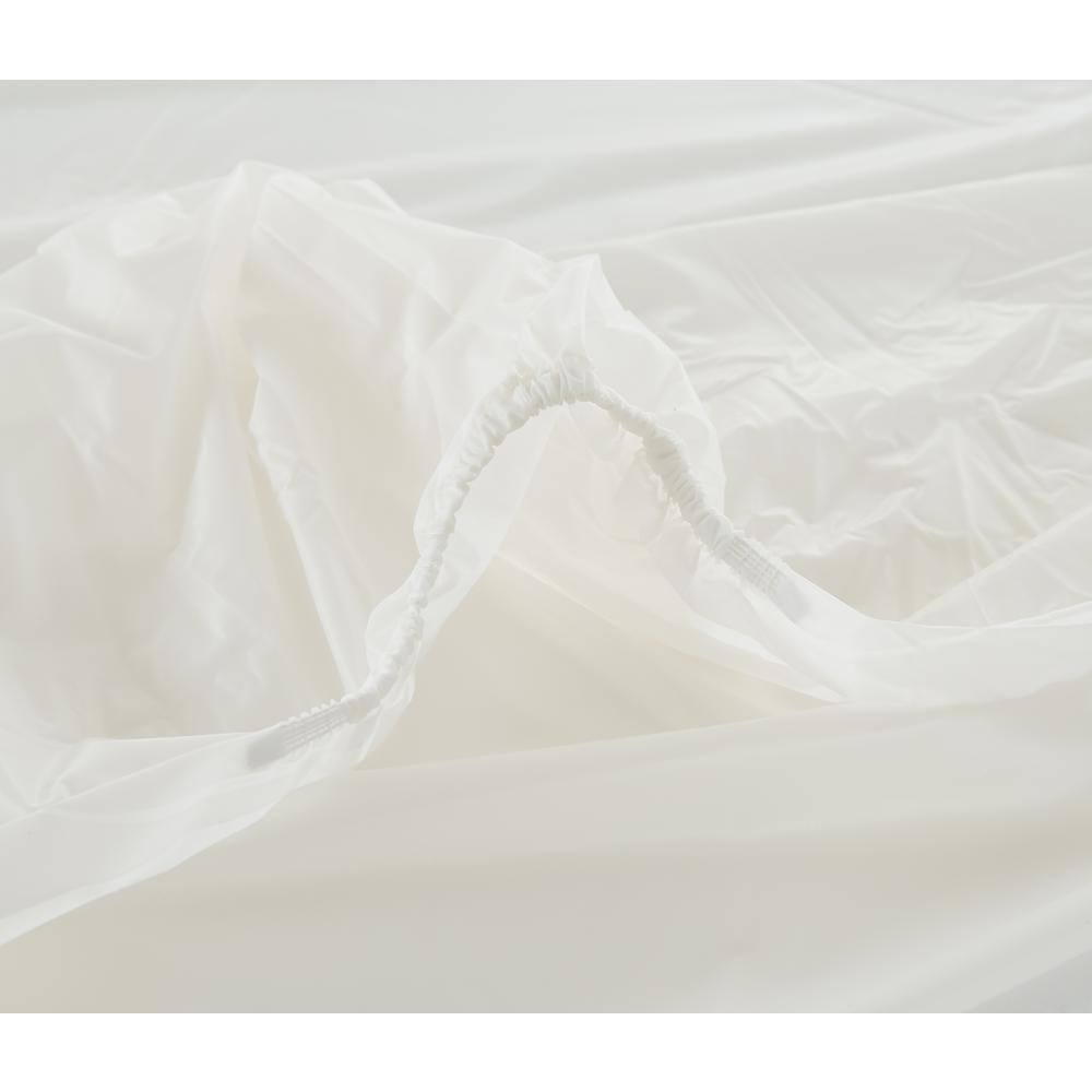 Twin White Heavy Duty Vinyl Waterproof Mattress Protector