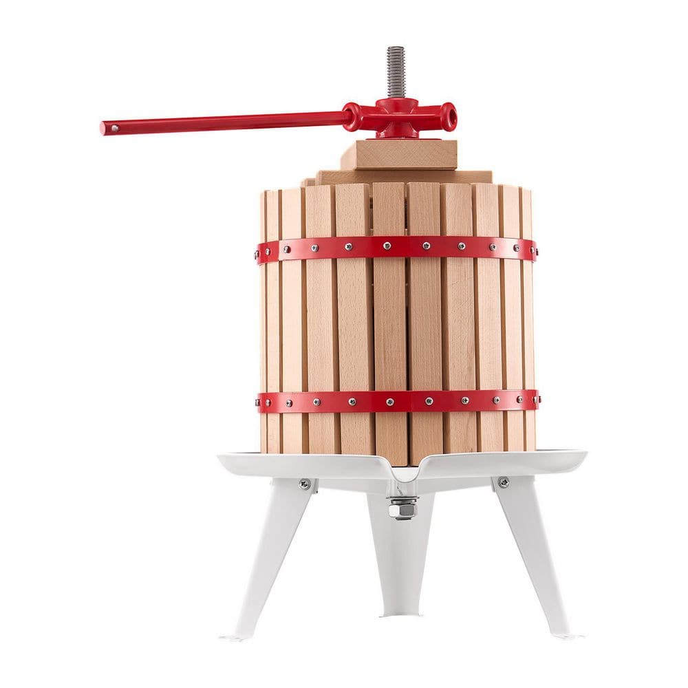 3.2 Gal. Fruit Wine Press, Solid Wood Basket with 8 Blocks, Heavy Duty Manual Juice Maker with Handle for Home price history on PriceWatchPro