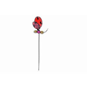 Red Ladybug Pot Stake