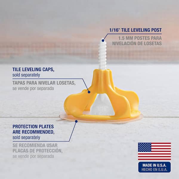 QEP LASH 360 White 1/16 in. W Tile Leveling System Posts (1000