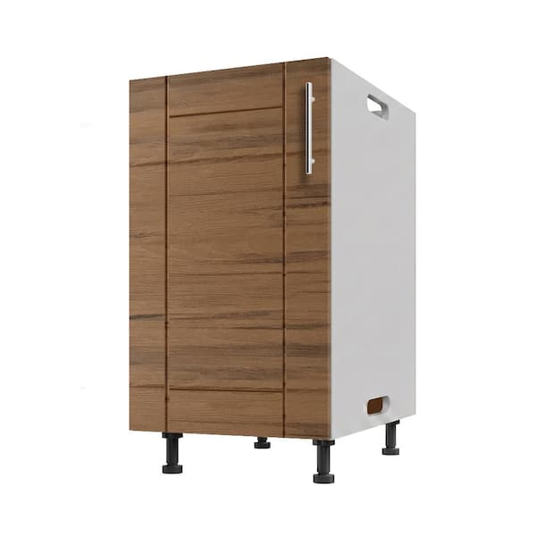 Sanibel Weatherboard 18 in. x 27 in. x 34.5 in. Outdoor Base Cabinet Propane Full Height in Teak Matte