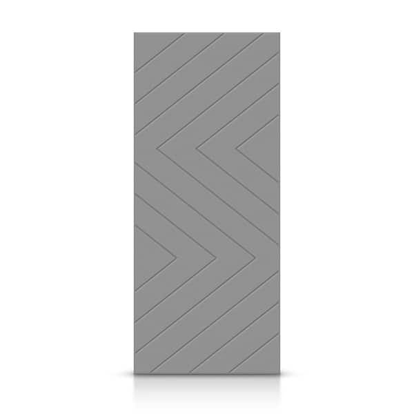 CALHOME 24 in. x 80 in. Hollow Core Light Gray Painted Composite MDF Interior Door Slab