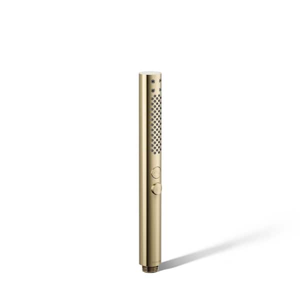 KOHLER Shiftplus Round 2-Spray Wall Mount Handheld Shower Head 2.5 GPM in Vibrant French Gold