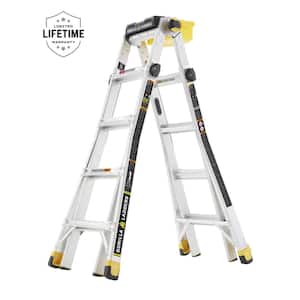 19 ft. Reach MPXT Aluminum Multi-Position Ladder with Project Top and Bucket, 375 lbs. Load Capacity