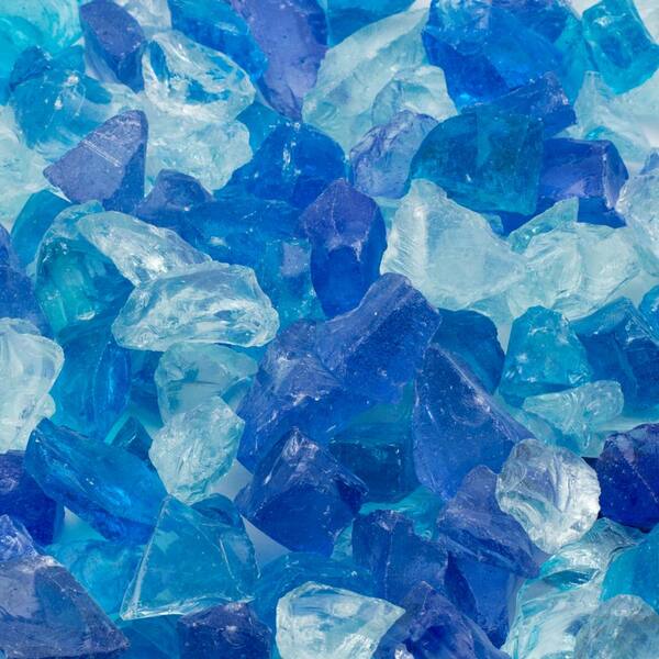 Margo Garden Products 1/2 in. 2200 lb. Medium Blue Hawaii Landscape Glass (Super Sack Pallet)