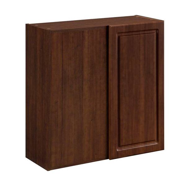 Heartland Cabinetry Heartland Ready to Assemble 30x29.8x12.5 in. Wall Blind Corner Cabinet with 6 in. Filler in Cherry