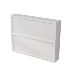 35.45 in. W x 7.87 in. D x 27.55 in. H Bathroom Storage Wall Cabinet in White with 3-Doors