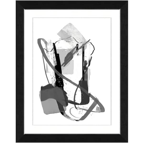 Vintage Print Gallery 16 in. x 20 in. Calming grays III Framed Archival Paper Wall Art